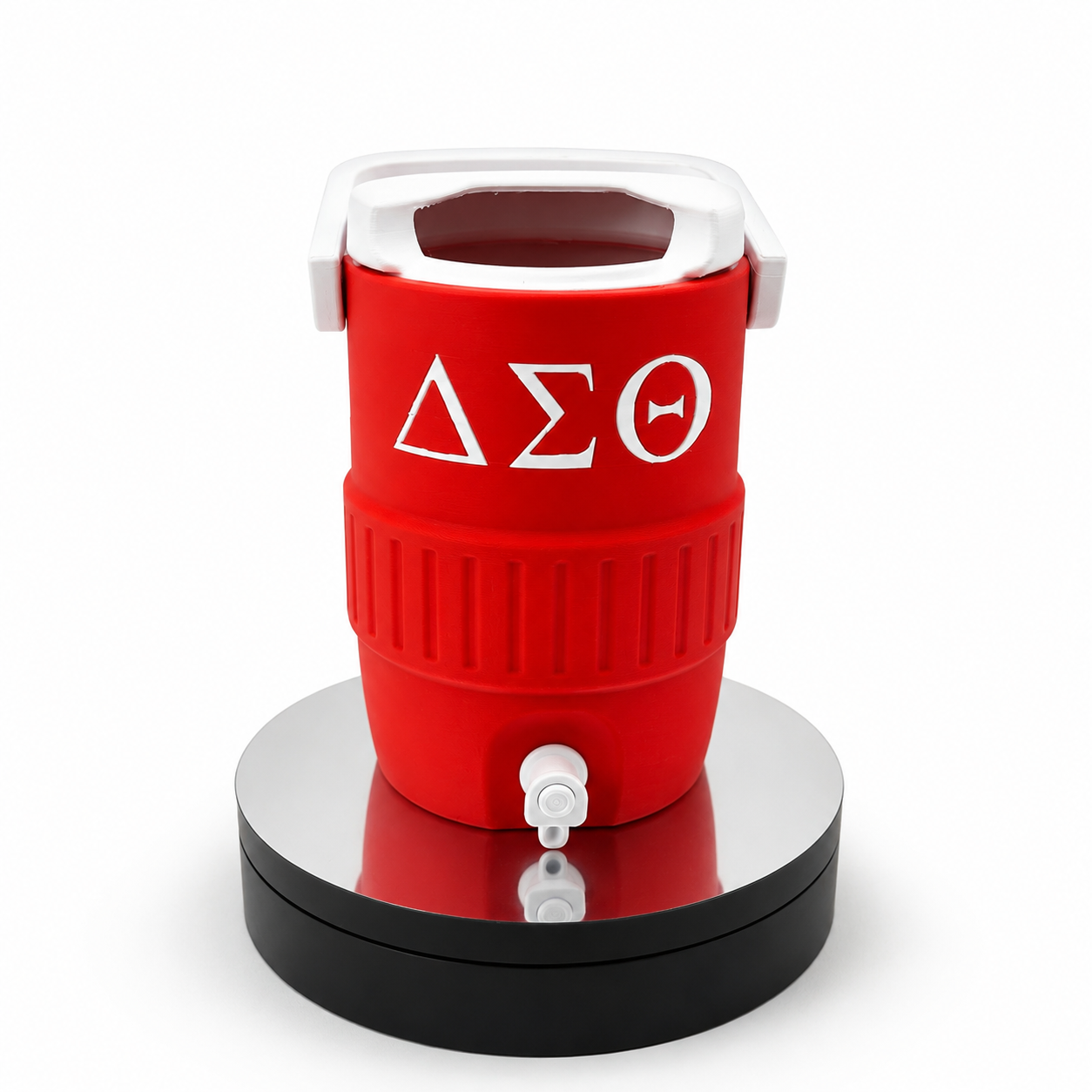 Delta Sigma Theta Mini Water Cooler 3D Printed Can Holder