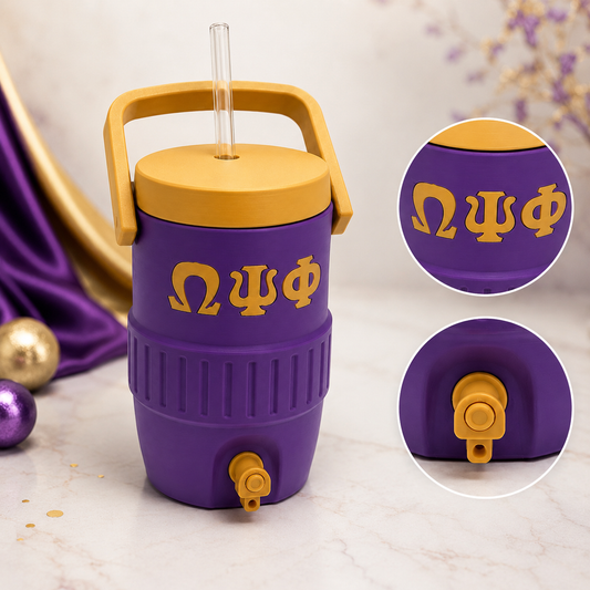 Omega Psi Phi Mini Cooler Can Holder 16oz