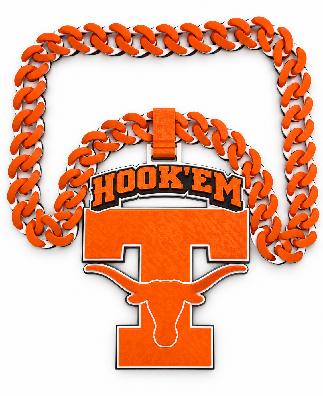 Texas Football Fan Chain Necklace