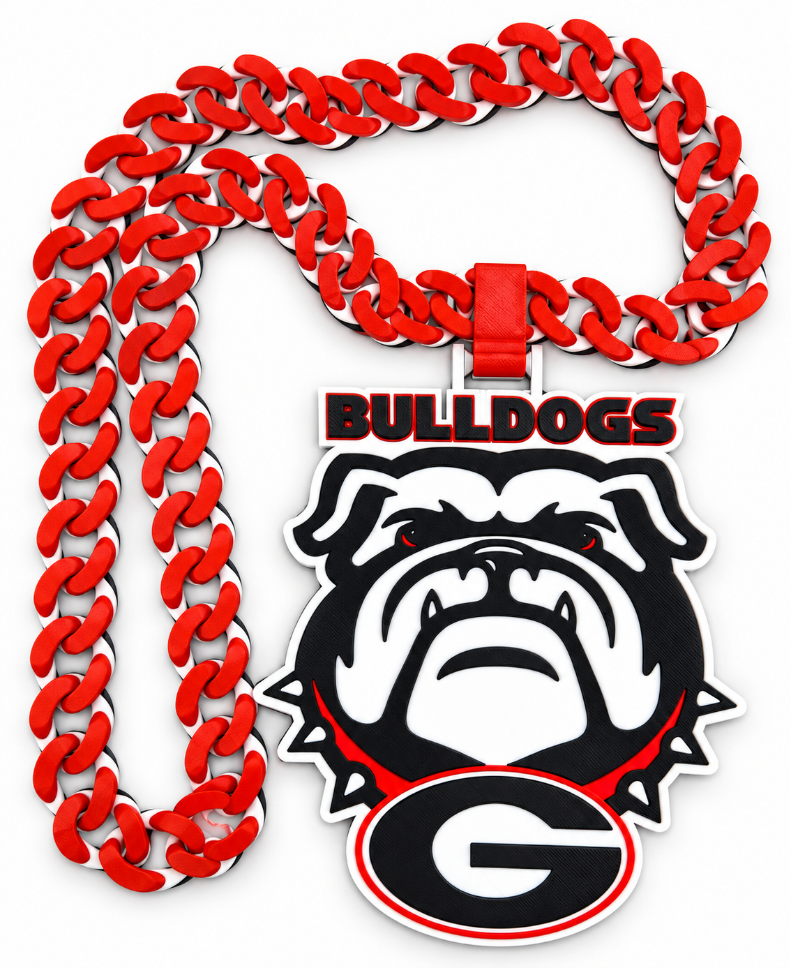 Georgia Bulldogs Fan Chain Necklace