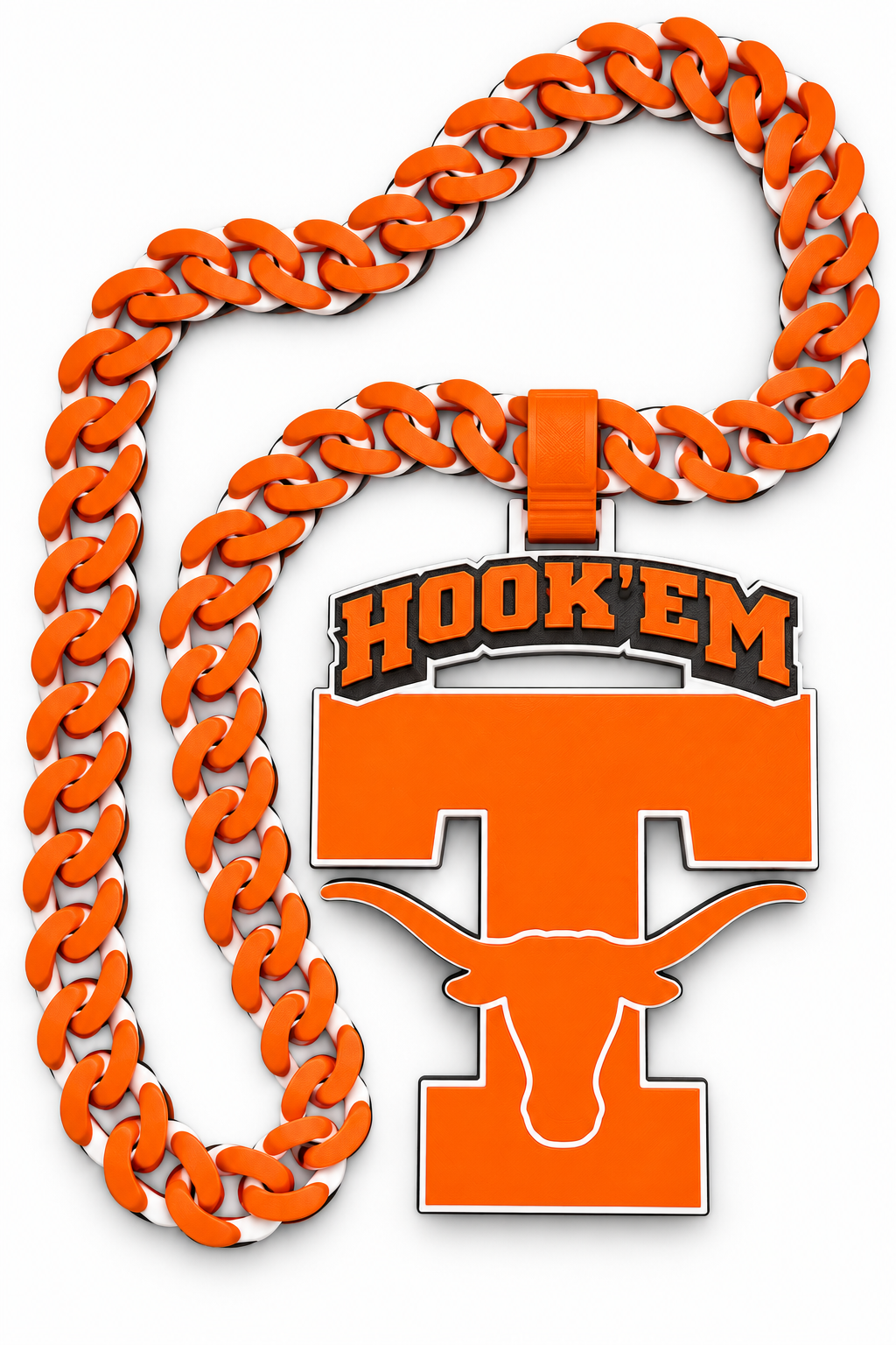 Texas Football Fan Chain Necklace