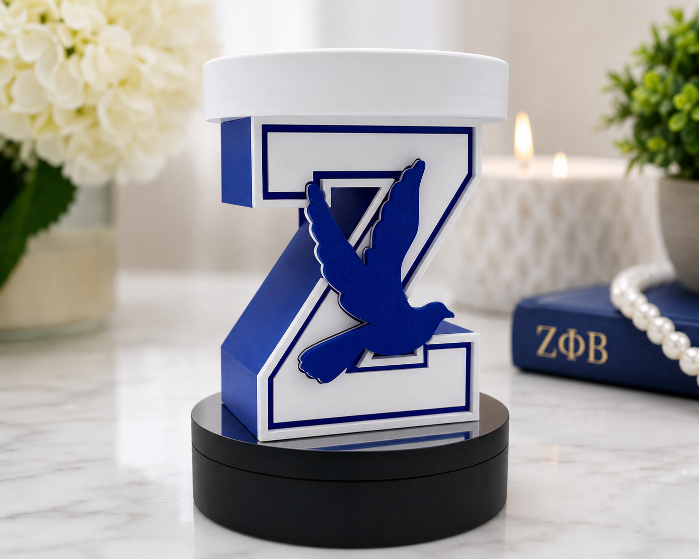 Zeta Phi Beta Candle Holder | ZΦB Sorority Gift