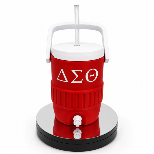 Delta Sigma Theta Mini Water Cooler 3D Printed Can Holder