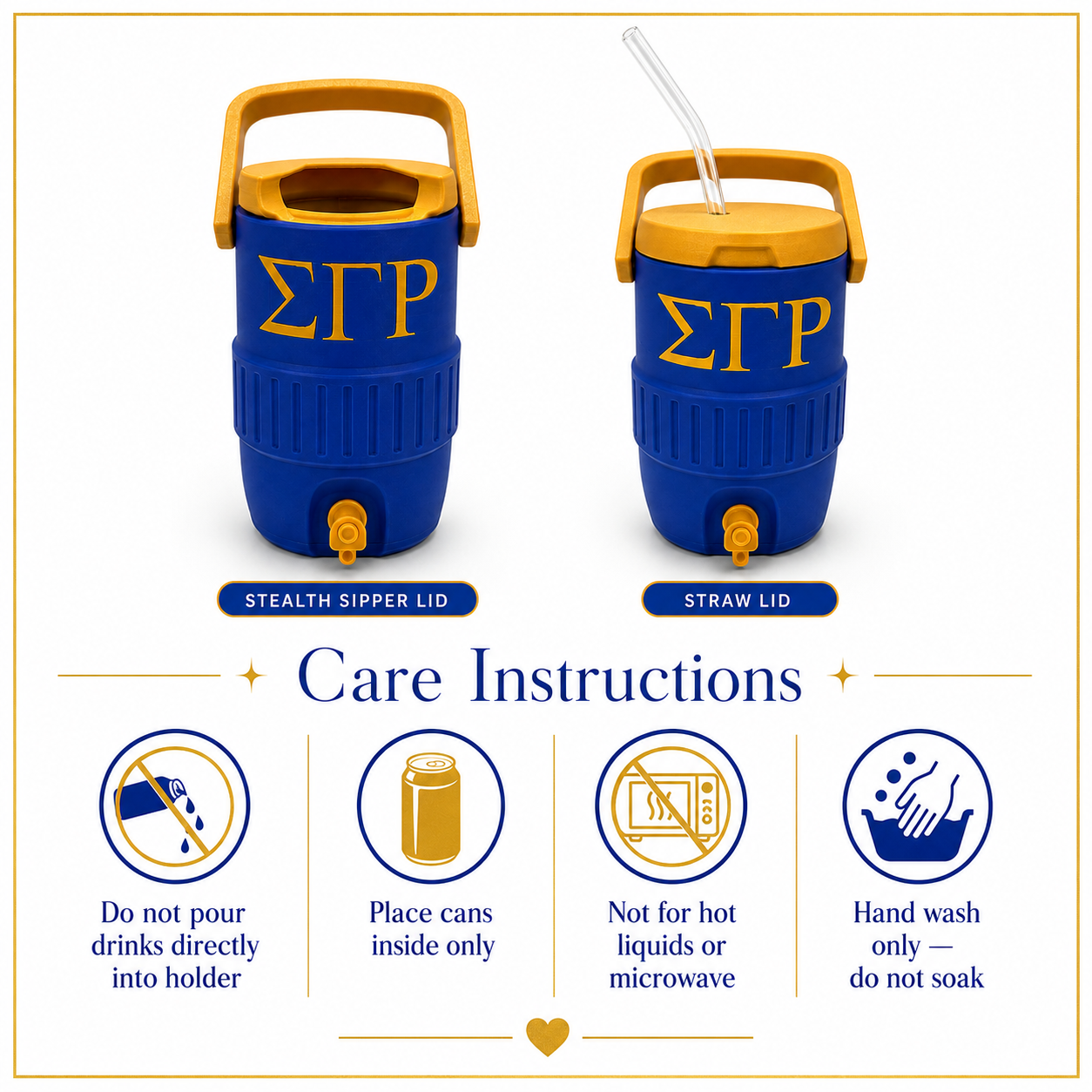 Sigma Gamma Rho Mini Cooler Can Holder