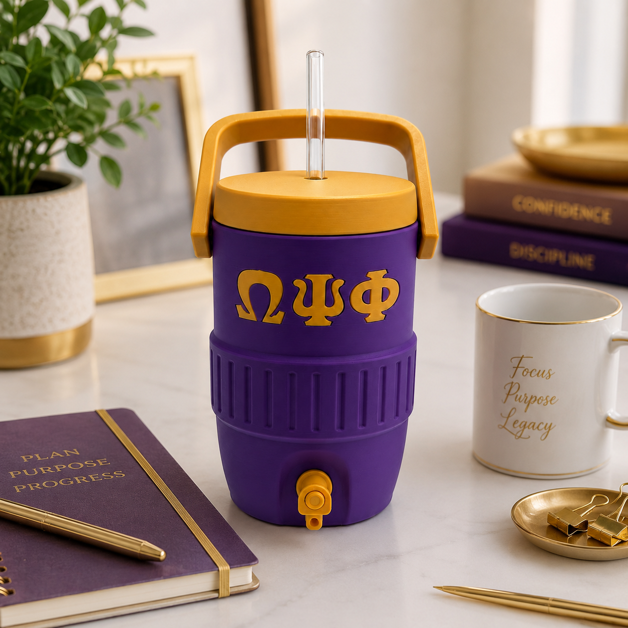 Omega Psi Phi Mini Cooler Can Holder 12oz